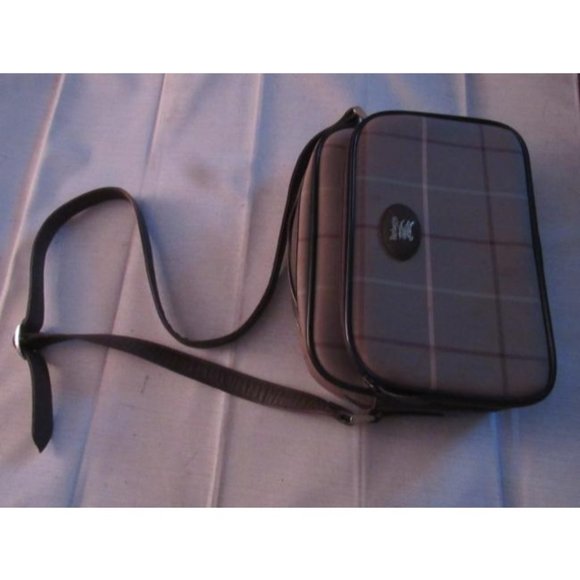 Burberry Vintage MOD Brown Plaid Print Bag - Picture 6 of 12